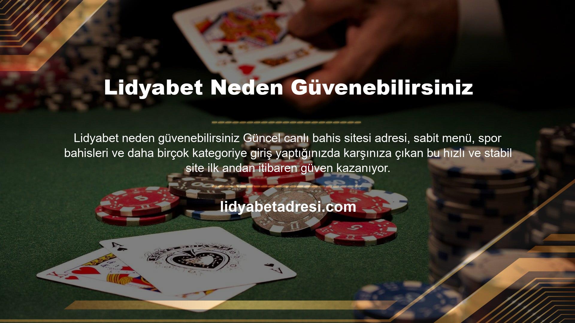 Lidyabet casino siteleri güvenilirlikleri ile ön plana çıkan oyun siteleridir