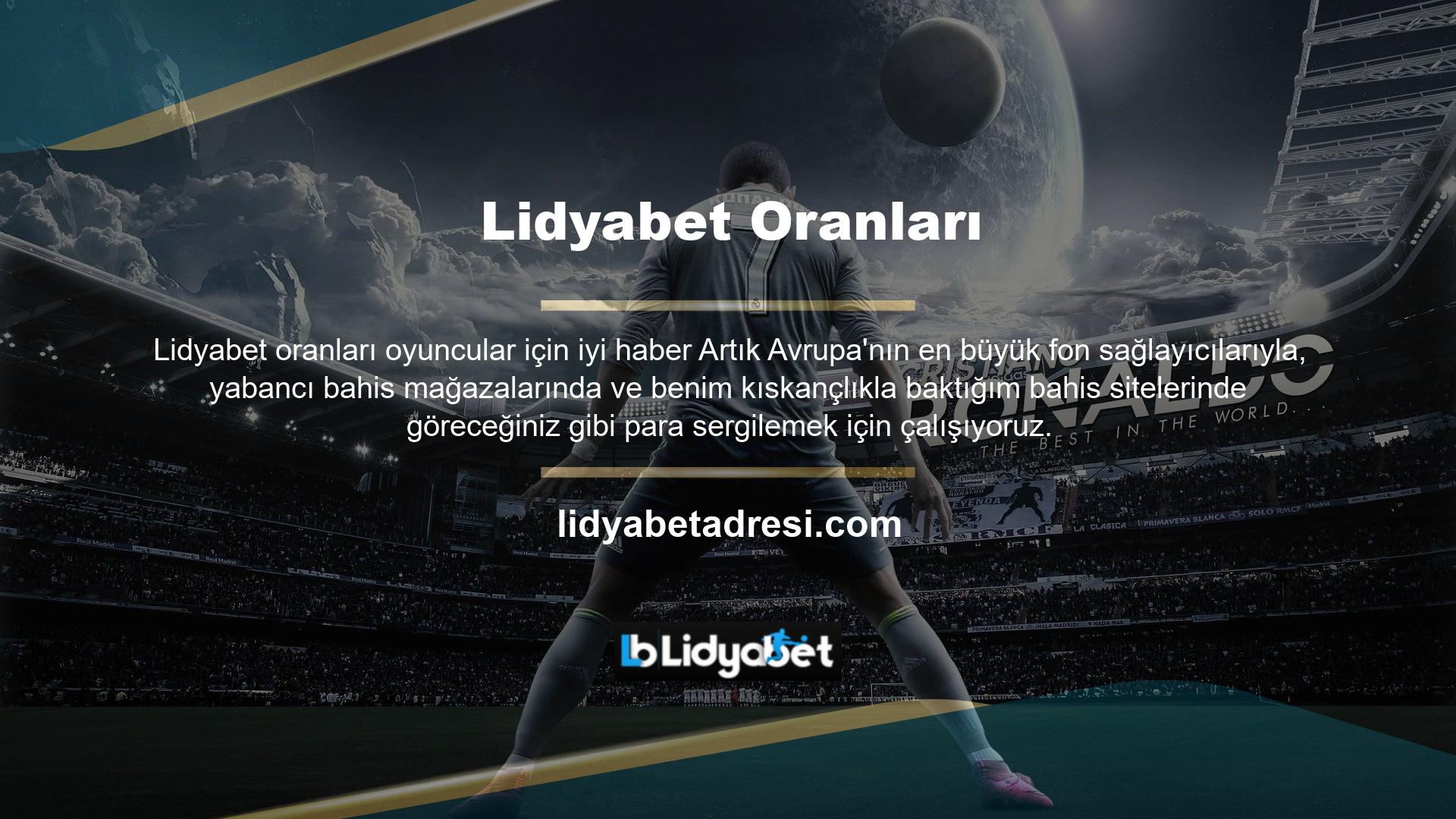 Lidyabet, yakın zamanda tüm Avrupa'yı dolaşan bir ekibin Türkiye pazarı için geliştirdiği bir web sitesi olarak hayatımıza girdi