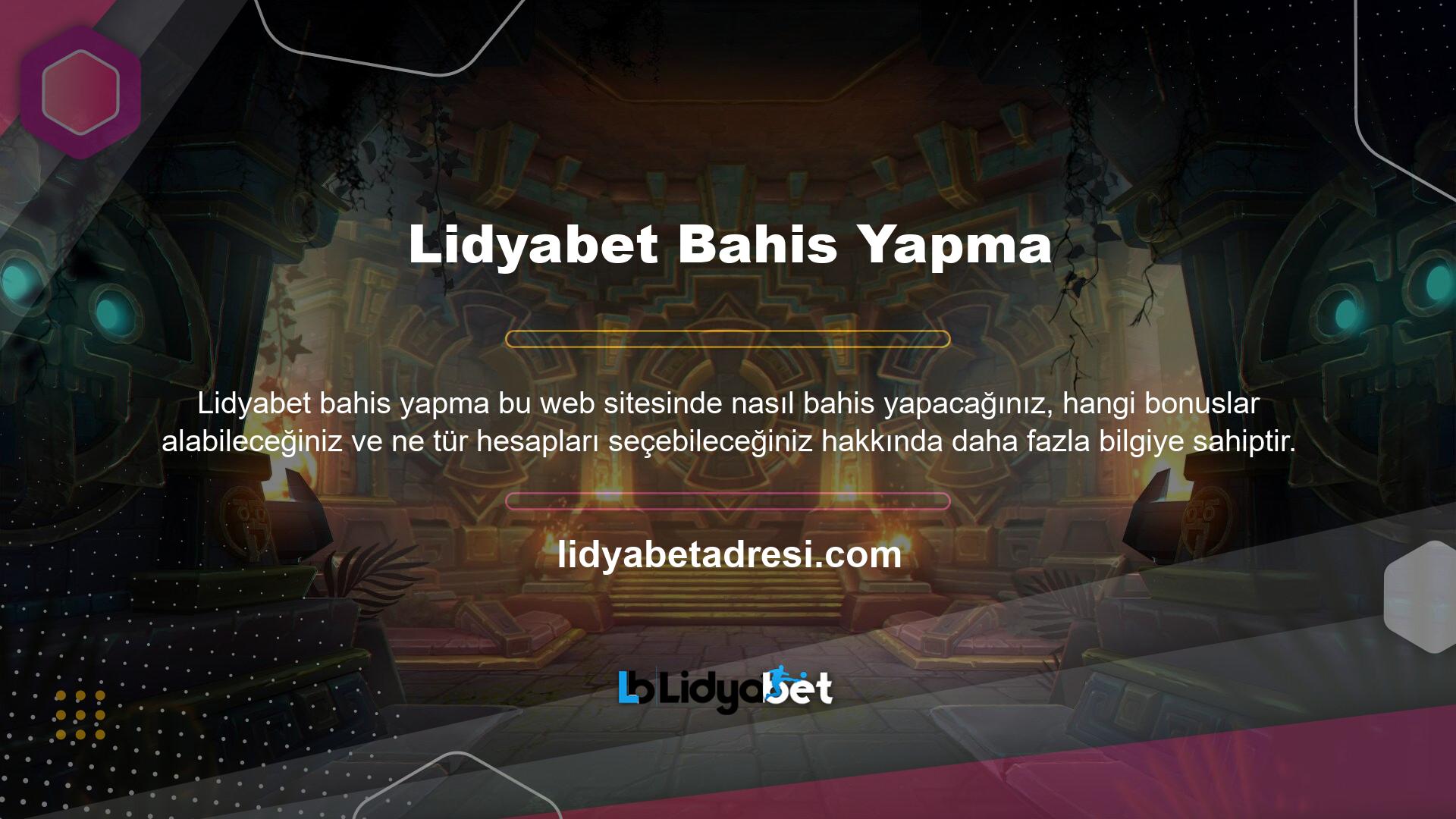 Lidyabet sitesine üye olmak istiyorsanız, lütfen üye olmadan önce siteyi incelemenize bakın