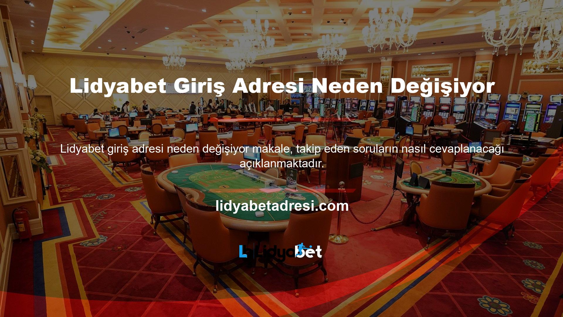 Lidyabet için giriş adresini ne zaman alacaksınız